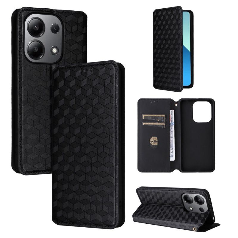 Kožené Puzdro Xiaomi Redmi Note 13 4g 3d Diamanty