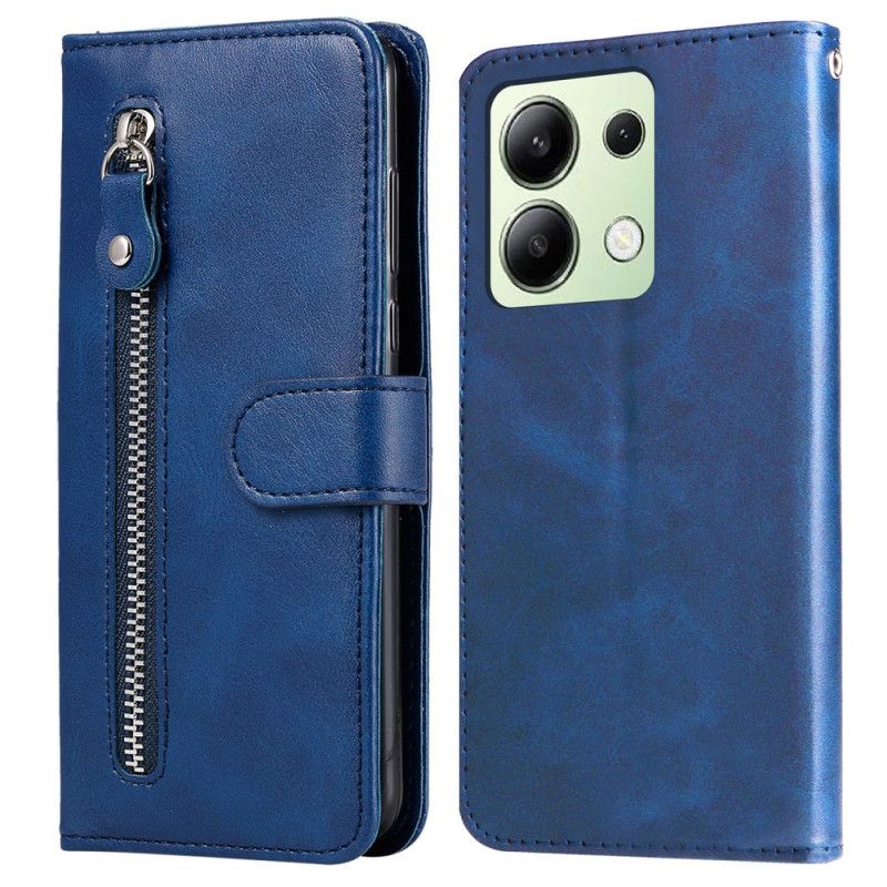 Kožené Puzdro Xiaomi Redmi Note 13 4g Kryt Na Mobil Predná Peňaženka Na Mince