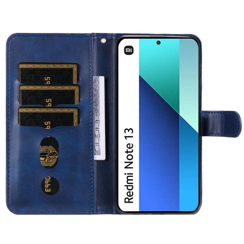 Kožené Puzdro Xiaomi Redmi Note 13 4g Kryt Na Mobil Predná Peňaženka Na Mince
