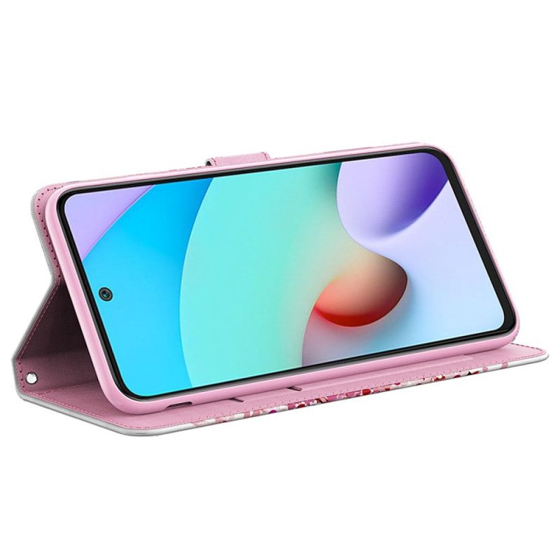 Kožené Puzdro Xiaomi Redmi Note 13 4g Kryt Na Mobil Strom Želaní So Šnúrkou