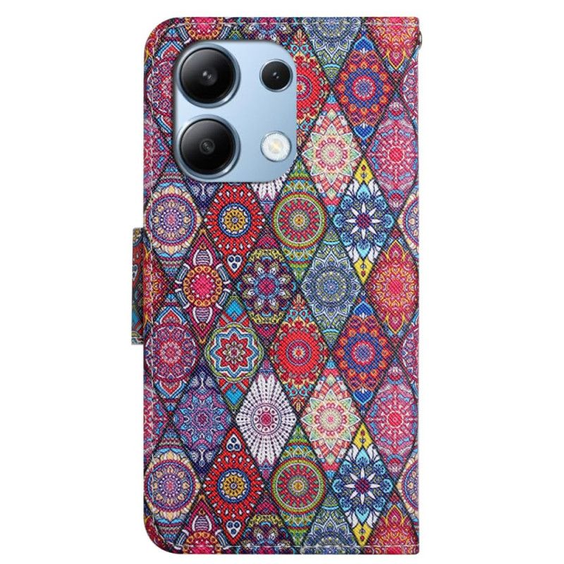 Kožené Puzdro Xiaomi Redmi Note 13 4g Lanyard Kaleidoskop