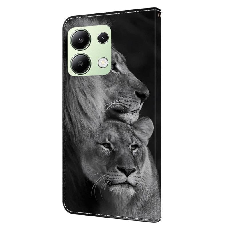 Kožené Puzdro Xiaomi Redmi Note 13 4g Pár Levov