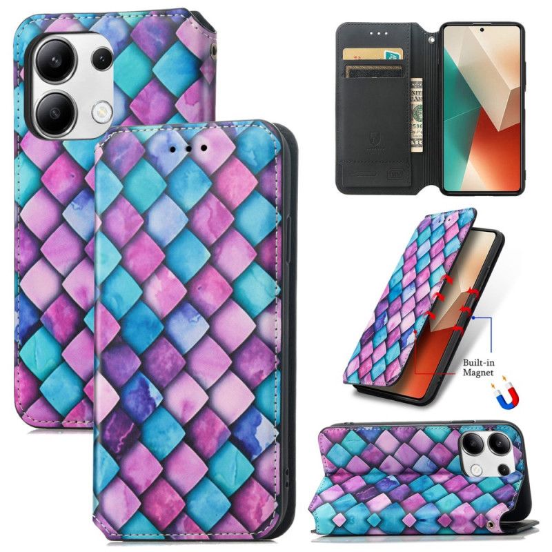 Kožené Puzdro Xiaomi Redmi Note 13 4g Peňaženka S Rfid Blokovaním Caseneo