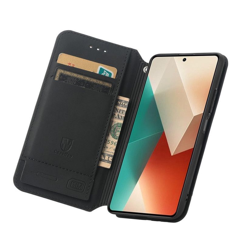 Kožené Puzdro Xiaomi Redmi Note 13 4g Peňaženka S Rfid Blokovaním Caseneo