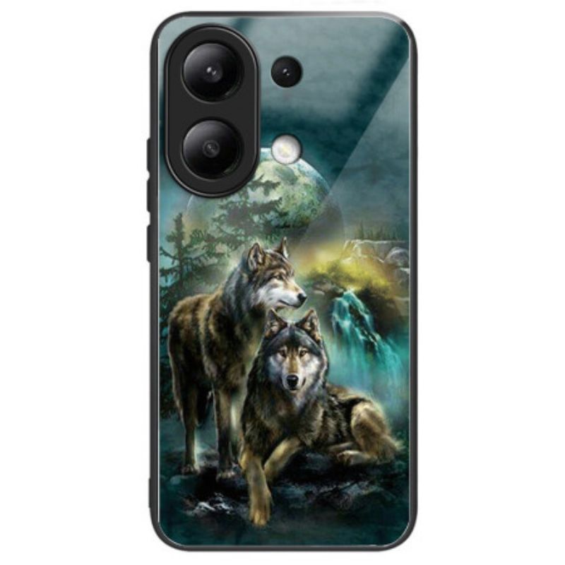 Kryt Xiaomi Redmi Note 13 4g Vzor Vlka Z Tvrdeného Skla