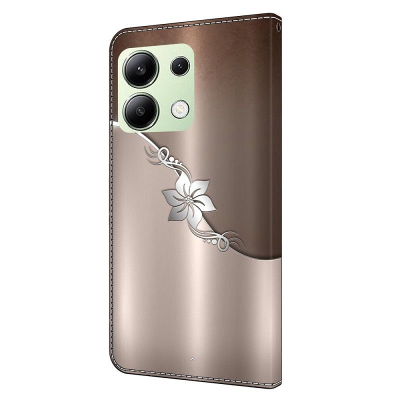 Puzdro Xiaomi Redmi Note 13 4g Strieborný Kvet