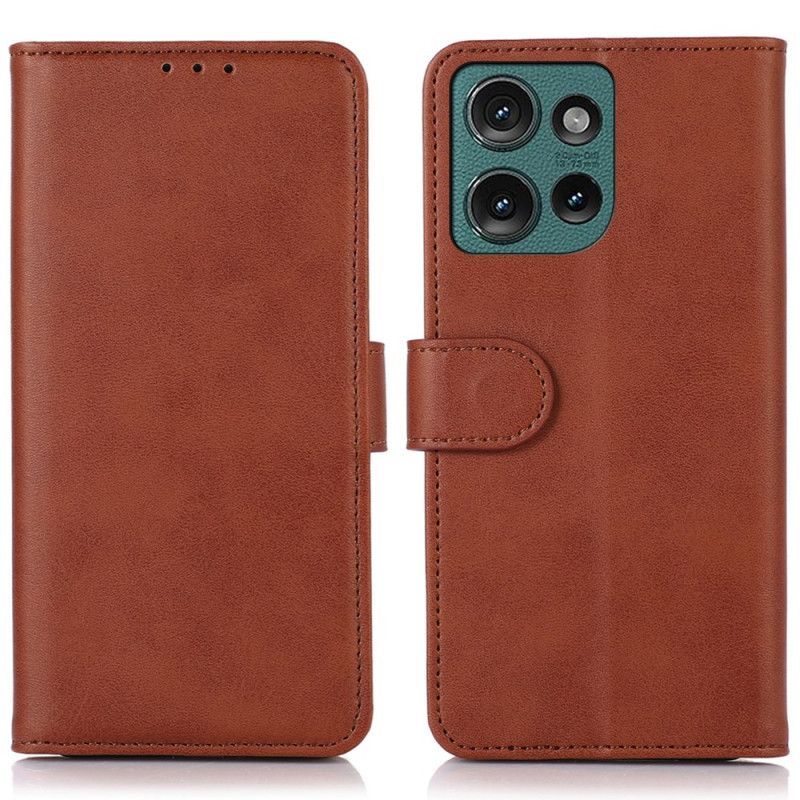 Puzdro Na Motorola Edge 50 Kožený Efekt