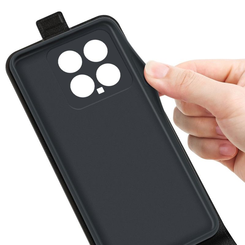 Kožené Puzdro Xiaomi 14 Kryt Na Mobil Vertikálna Klapka