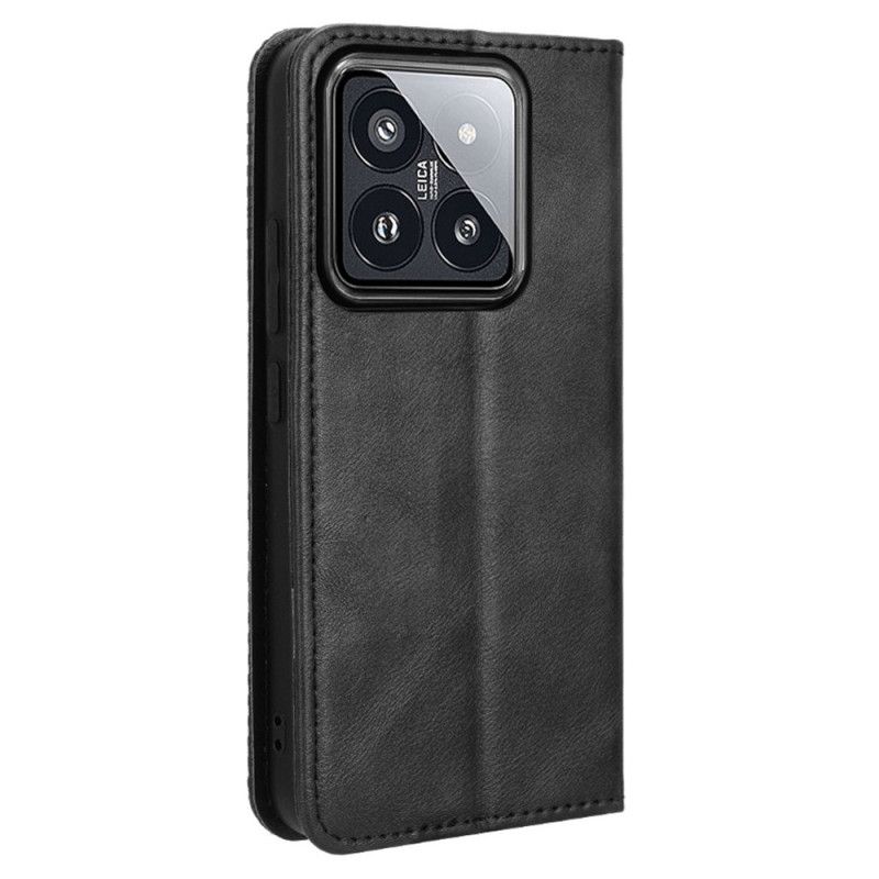 Kožené Puzdro Xiaomi 14 Retro Štýl
