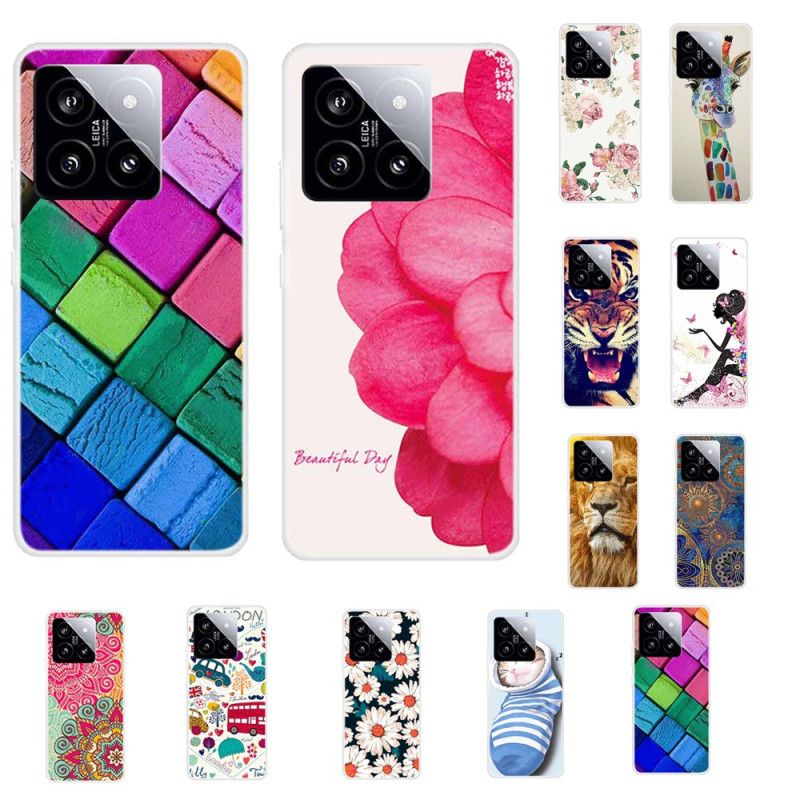 Kryt Na Xiaomi 14 Farebná Žirafa