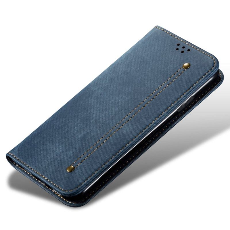 Kožené Puzdro Xiaomi Redmi Note 13 Pro 5g Džínsová Tkanina