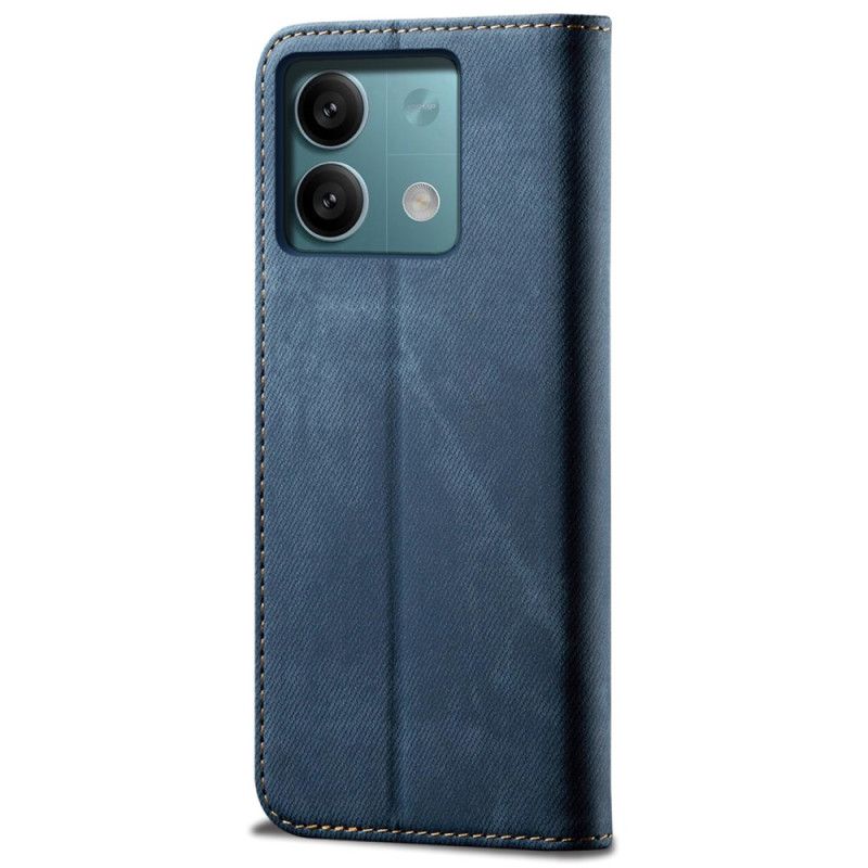 Kožené Puzdro Xiaomi Redmi Note 13 Pro 5g Džínsová Tkanina