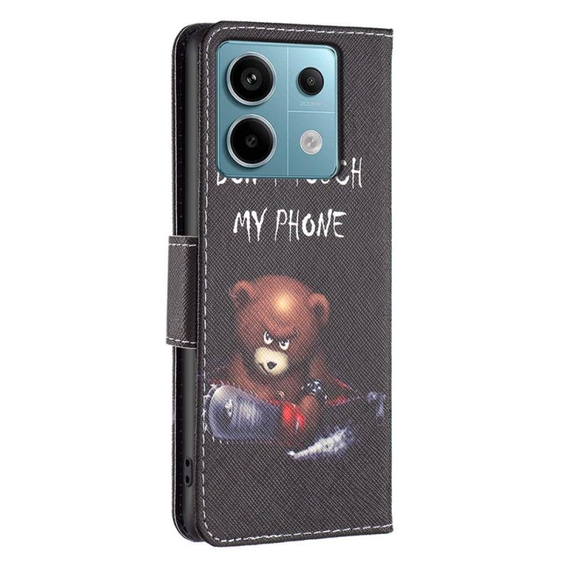 Kožené Puzdro Xiaomi Redmi Note 13 Pro 5g Nebezpečný Medveď