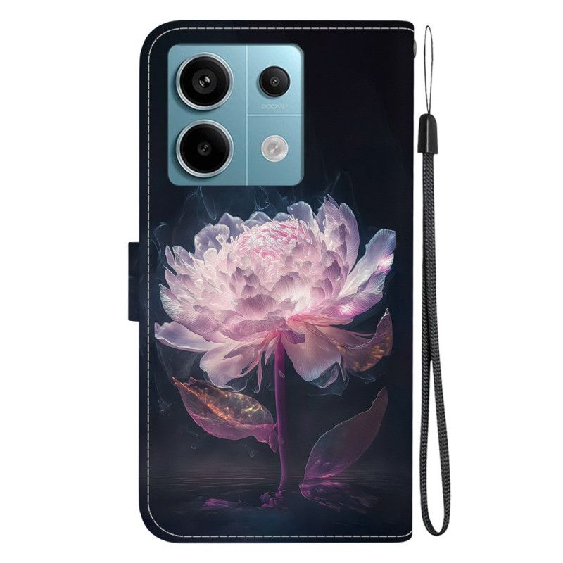 Puzdro Xiaomi Redmi Note 13 Pro 5g Fialová Pivónia S Remienkom