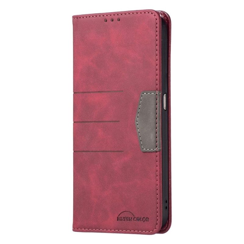 Flipové Puzdro Realme C35 Kožené Puzdro Binfen Color Lines