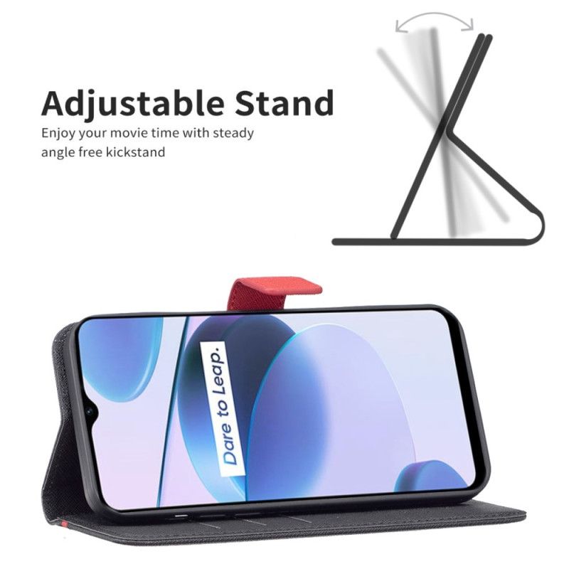 Flipové Puzdro Realme C35 Textúrovaná Imitácia Kože Binfen Color