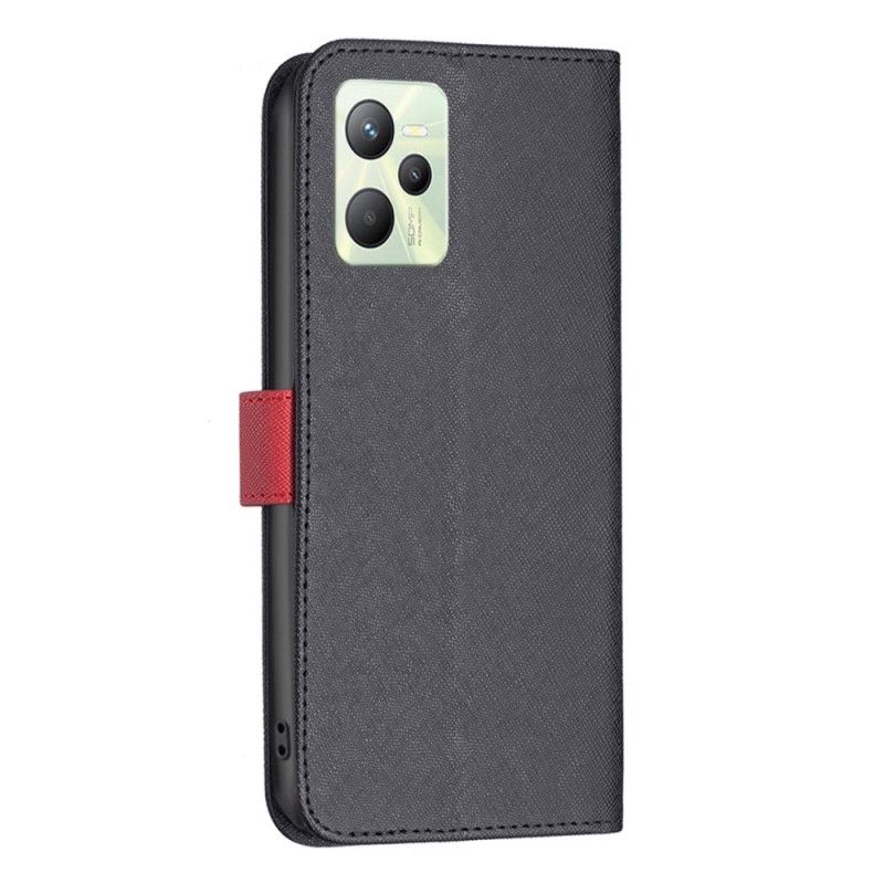 Flipové Puzdro Realme C35 Textúrovaná Imitácia Kože Binfen Color
