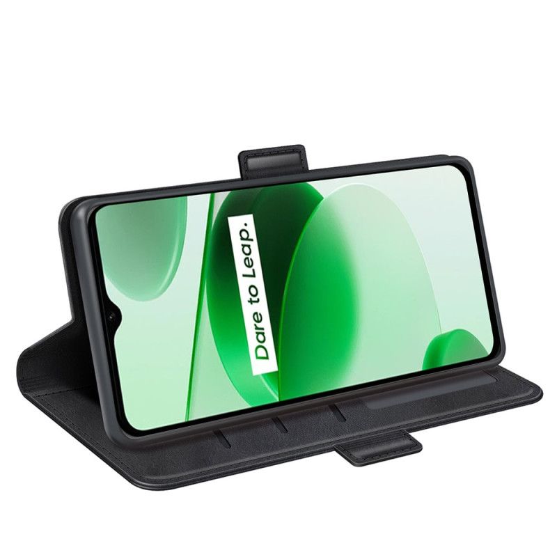 Kožené Puzdro Realme C35 Odolný Flexibilný Silikón