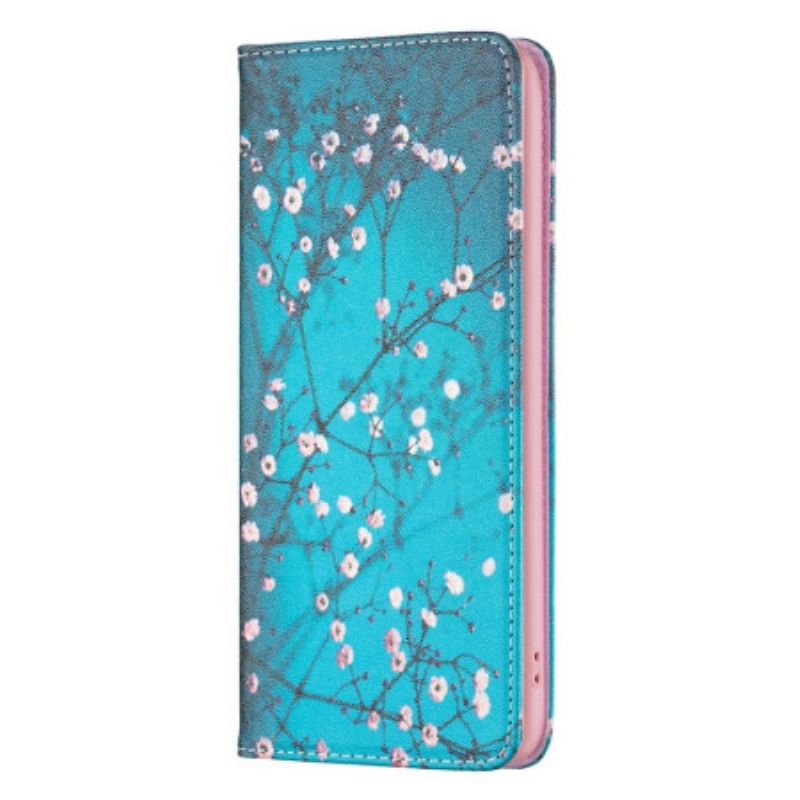 Flipové Puzdro iPhone 14 Pro Kožené Puzdro Floralies