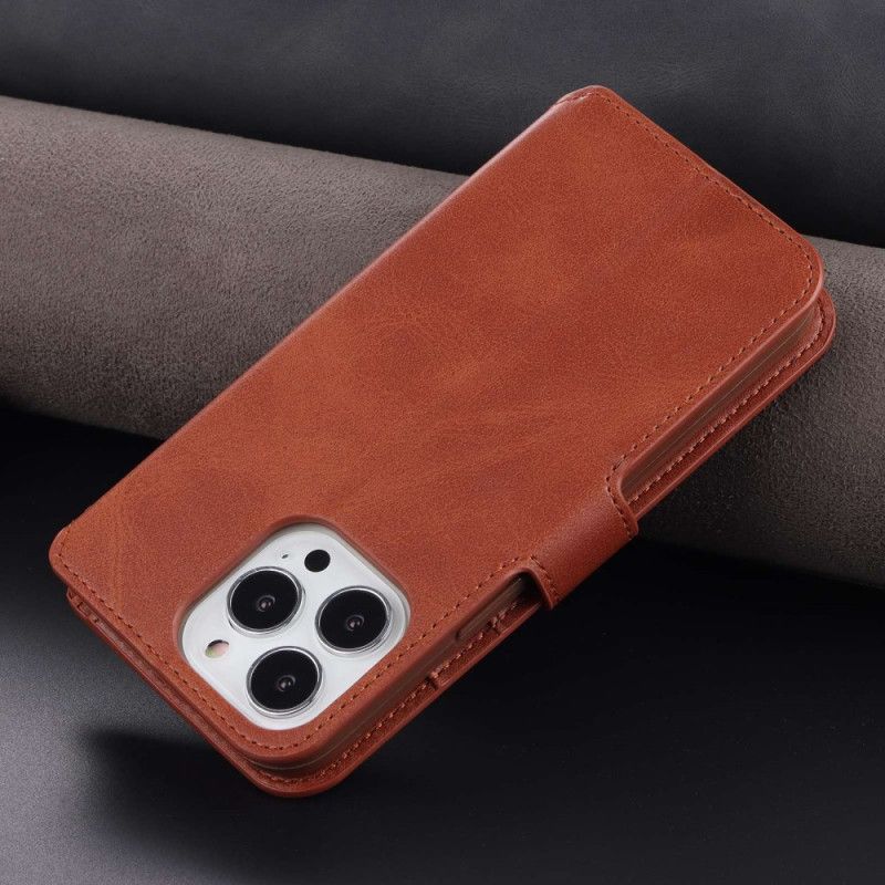 Kožené Puzdro iPhone 14 Pro Azns Umelá Koža