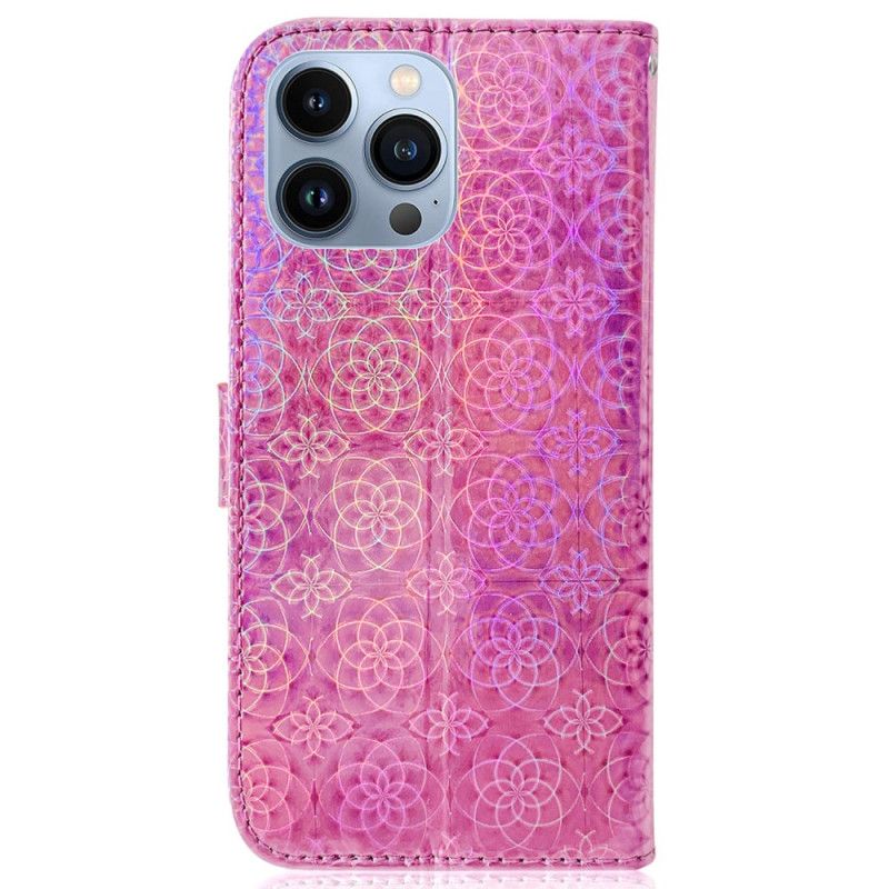 Kožené Puzdro iPhone 14 Pro Disco-štýl
