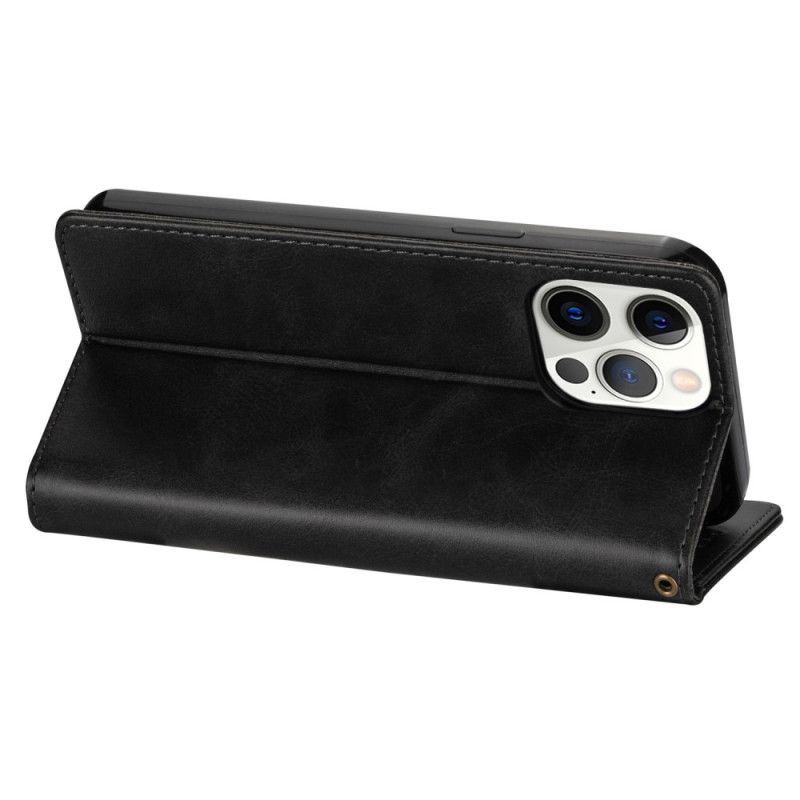 Kožené Puzdro iPhone 14 Pro Kabelka Na Mince