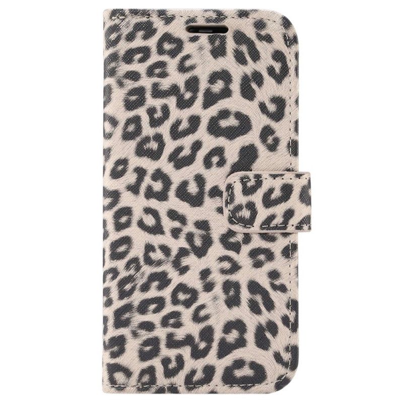 Kožené Puzdro iPhone 14 Pro Leopard