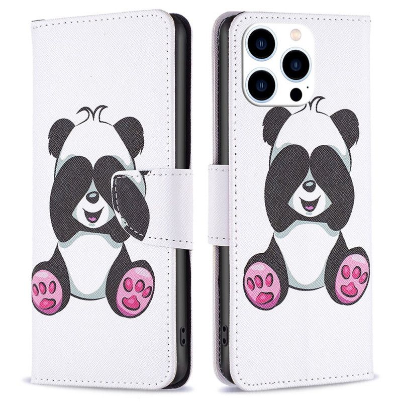 Kožené Puzdro iPhone 14 Pro Panda