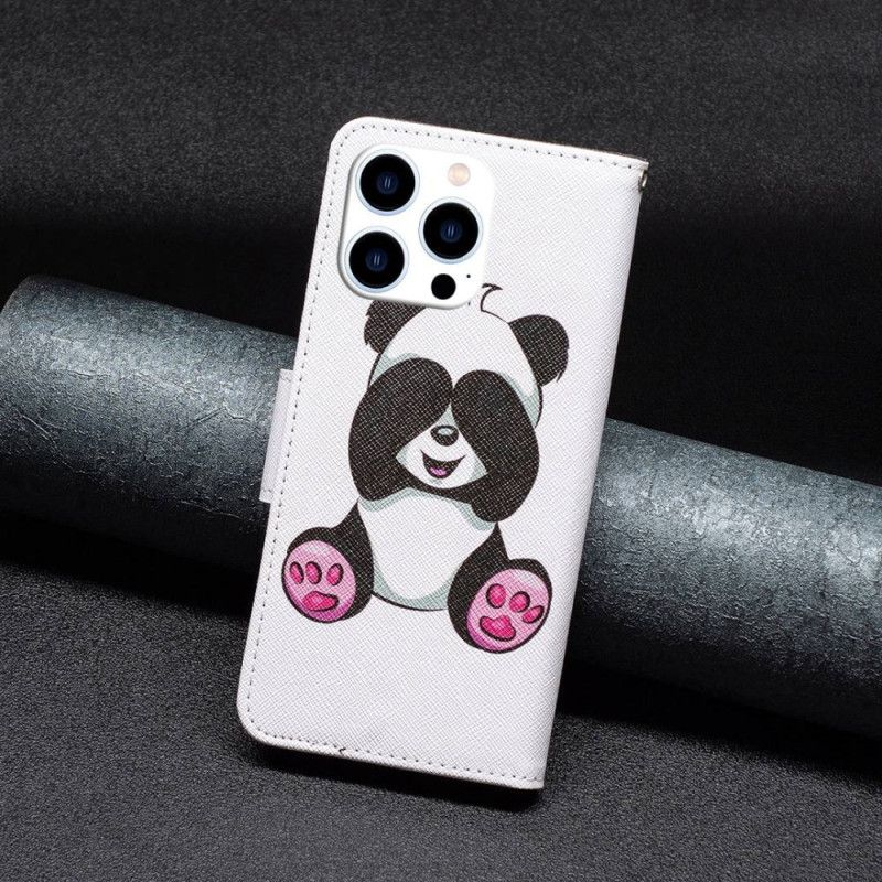 Kožené Puzdro iPhone 14 Pro Panda