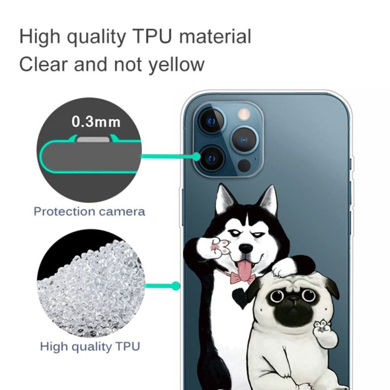 Kryt iPhone 14 Pro Funny Dogs