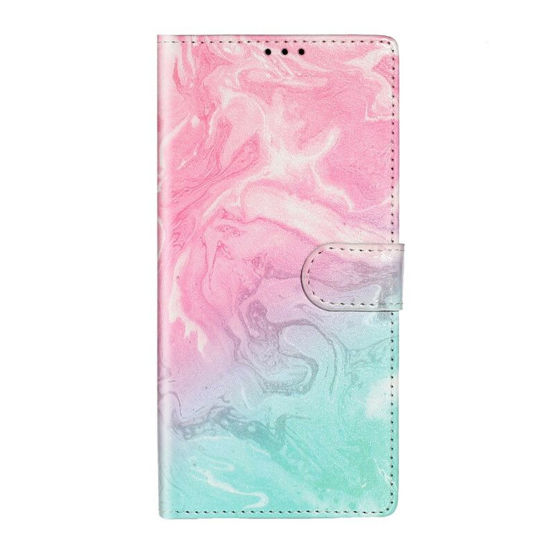 Kožené Puzdro Samsung Galaxy S20 Plus / S20 Plus 5G Dizajnér Marble