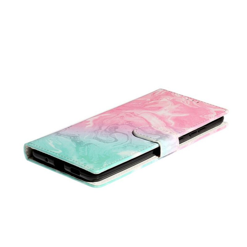 Kožené Puzdro Samsung Galaxy S20 Plus / S20 Plus 5G Dizajnér Marble