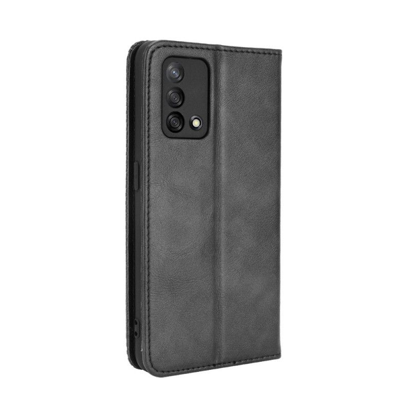 Flipové Puzdro Oppo A74 4G Kožené Puzdro Štylizovaný Efekt Vintage Kože