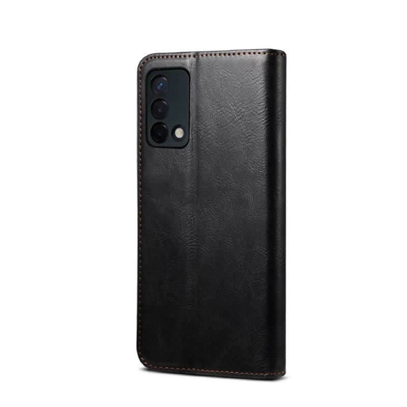 Flipové Puzdro Oppo A74 4G Kožené Puzdro Voskovaná Umelá Koža