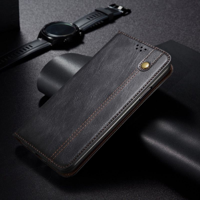 Flipové Puzdro Oppo A74 4G Kožené Puzdro Voskovaná Umelá Koža