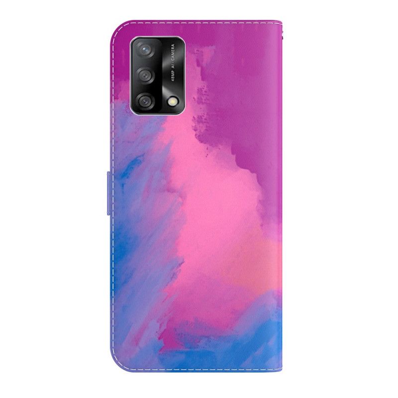 Kožené Puzdro Oppo A74 4G Akvarel