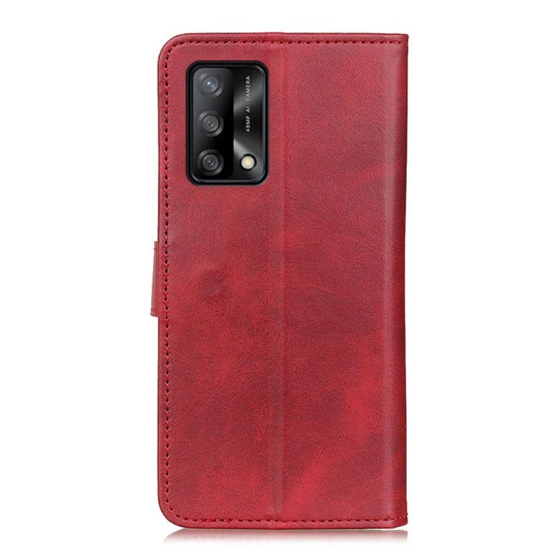Kožené Puzdro Oppo A74 4G Efekt Matnej Retro Kože