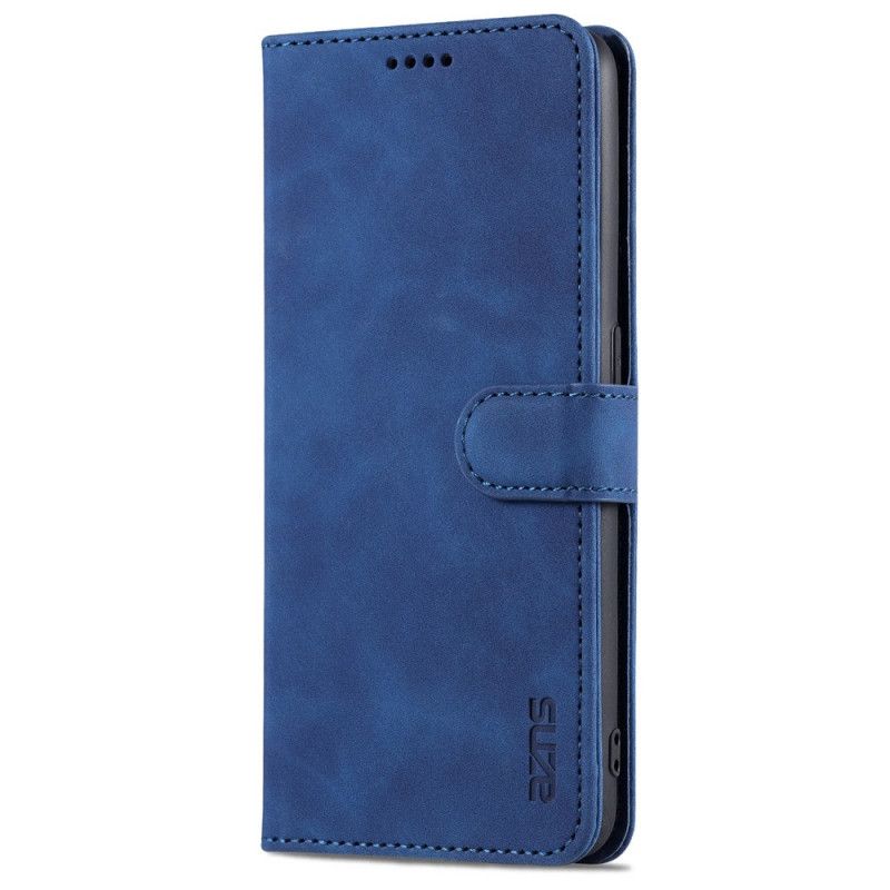 Kožené Puzdro Oppo A74 4G Kožený Efekt Azns
