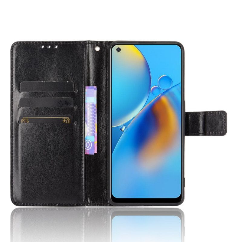 Kožené Puzdro Oppo A74 4G Krikľavá Umelá Koža