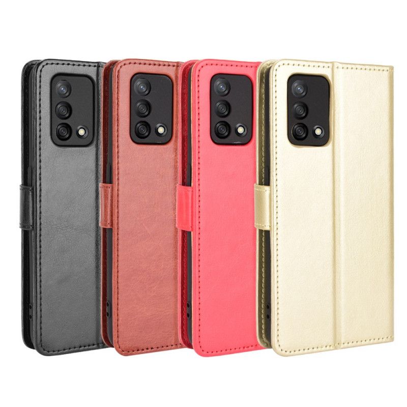 Kožené Puzdro Oppo A74 4G Krikľavá Umelá Koža