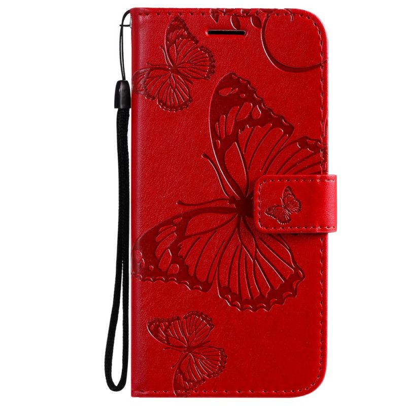 Kožené Puzdro Oppo A74 4G Obrie Motýle