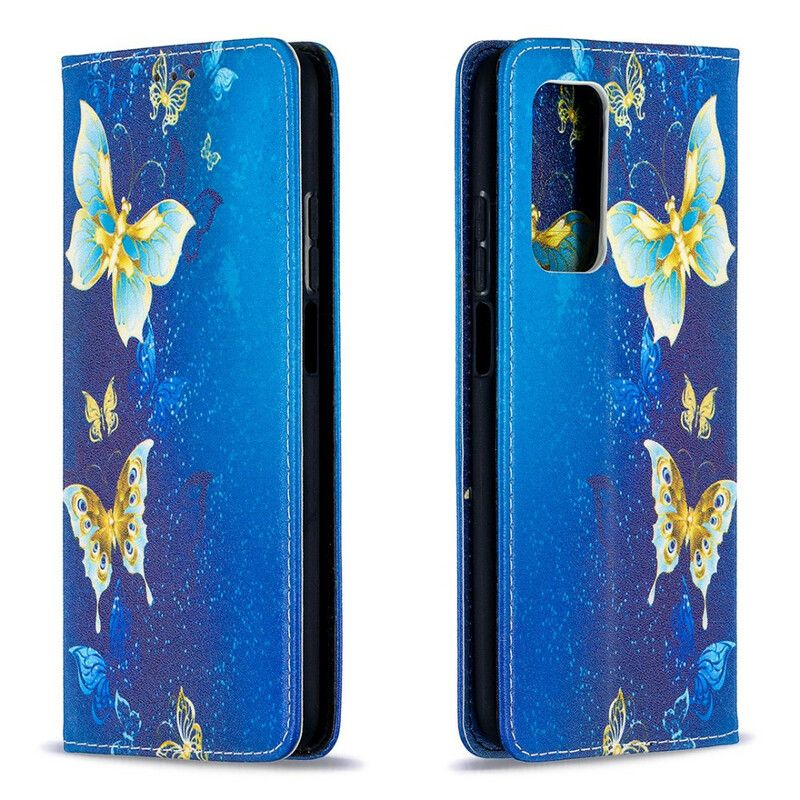 Flipové Puzdro Xiaomi Mi 10T / 10T Pro Kožené Puzdro Farebné Motýle