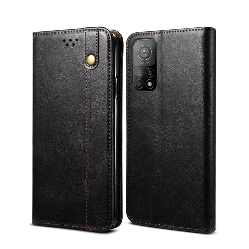 Flipové Puzdro Xiaomi Mi 10T / 10T Pro Kožené Puzdro Voskovaná Umelá Koža