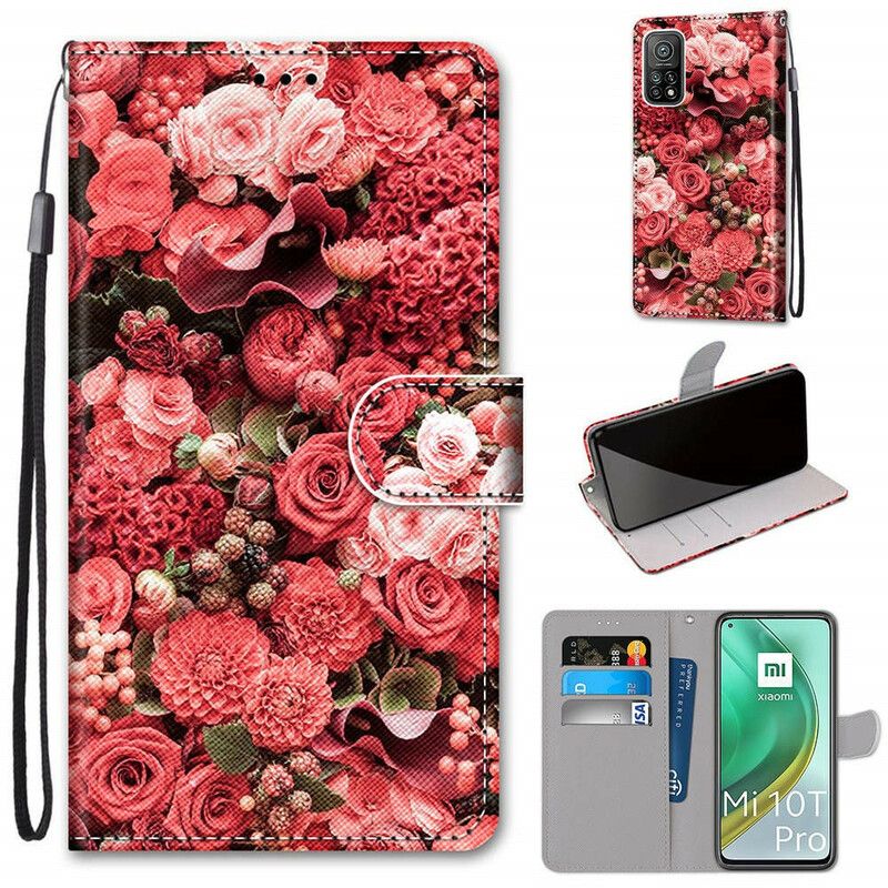 Flipové Puzdro Xiaomi Mi 10T / 10T Pro Kvetinová Romantika