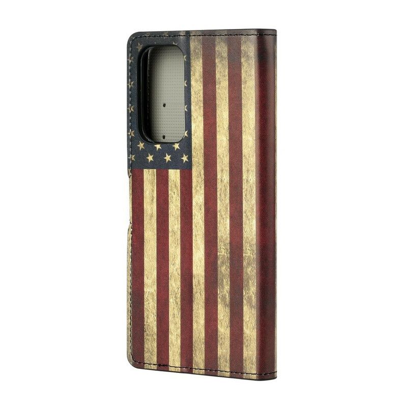 Kožené Puzdro Xiaomi Mi 10T / 10T Pro Americká Vlajka