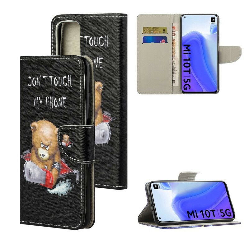 Kožené Puzdro Xiaomi Mi 10T / 10T Pro Nebezpečný Medveď