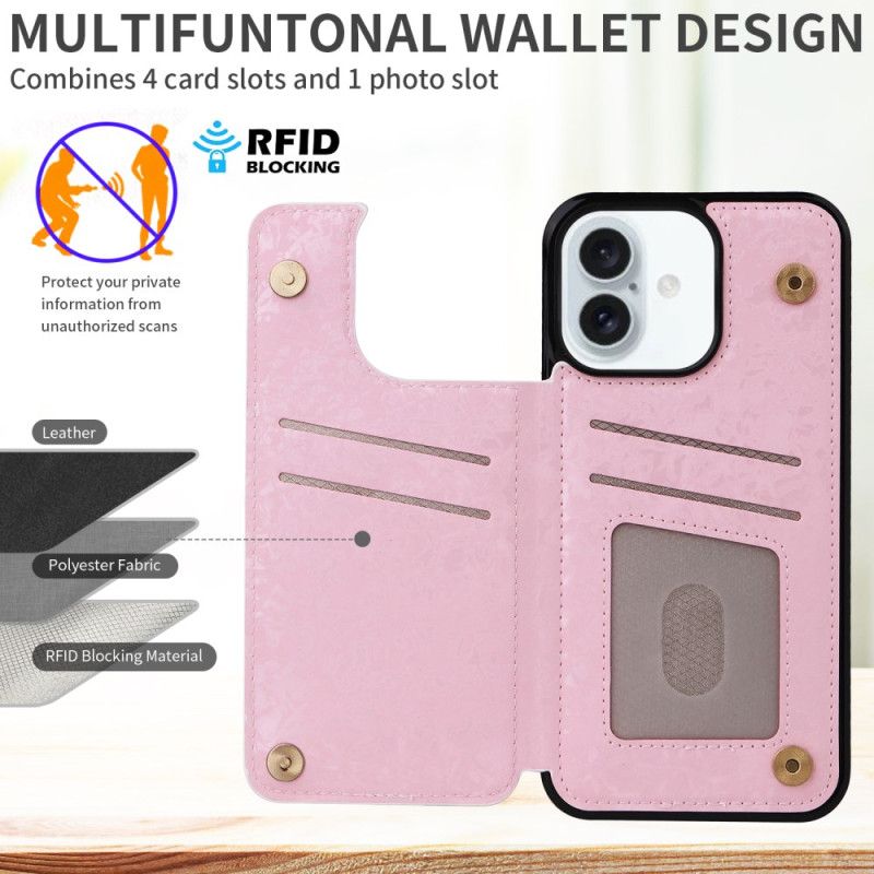 Kryt iPhone 16 Plus Kvetinová Rfid Ochrana