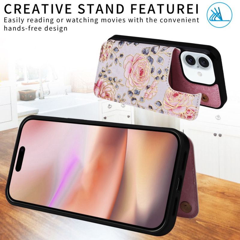 Kryt iPhone 16 Plus Kvetinová Rfid Ochrana