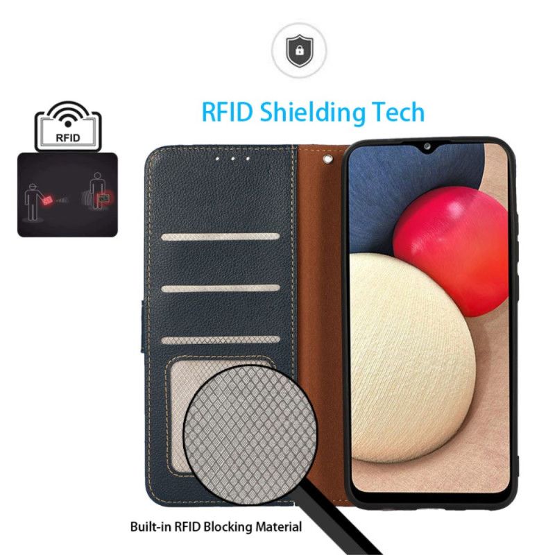 Puzdro iPhone 16 Plus Khazneh Dvojfarebné Blokovanie Rfid