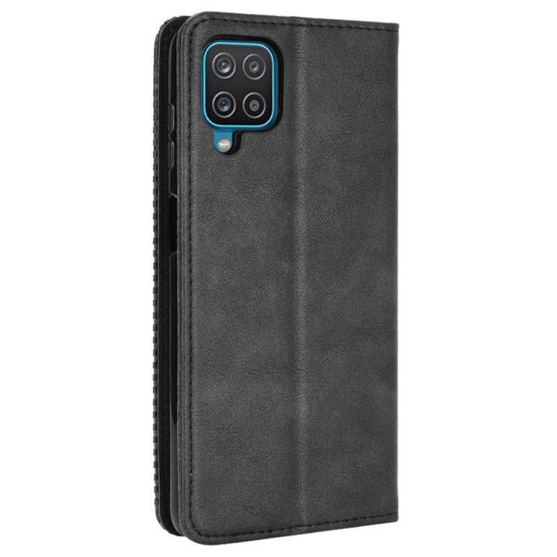 Flipové Puzdro Samsung Galaxy M32 Kožené Puzdro Štylizovaný Efekt Vintage Kože